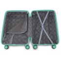 Zestaw 4 walizek podróżnych z beautycase - twarda skorupa, kółka 360°, zamek TSA