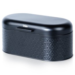 Chlebak stalowy pojemnik na pieczywo chleb bułki czarny 34x20x15cm VILDE 259626