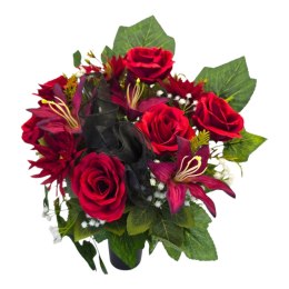 Bukiet flakon stroik na cmentarz kompozycja kwiatowa