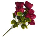 Bukiet róż do flakonu róże bordowe sztuczne kwiaty do kompozycji