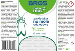 BROS - Zielona Moc zawieszka na mole odzieżowe BROS