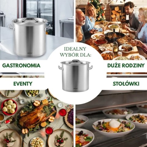 GARNEK GASTRONOMICZNY Z POKRYWĄ STALOWĄ 50L KINGHOFF KH-1966