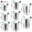 GARNEK GASTRONOMICZNY Z POKRYWĄ STALOWĄ 50L KINGHOFF KH-1966