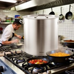 GARNEK GASTRONOMICZNY Z POKRYWĄ STALOWĄ 98L KINGHOFF KH-1968