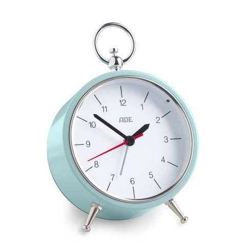 Budzik z podświetleniem, 11 x 15 x 5 cm, miętowy