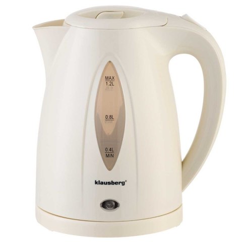 CZAJNIK ELEKTRYCZNY 1,2L KLAUSBERG KB-9002 KREMOWY