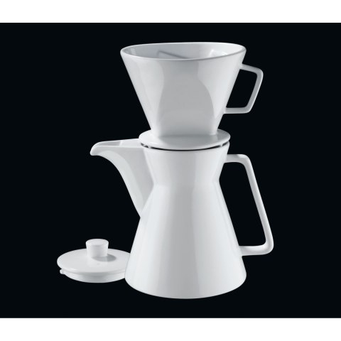Dzbanek z filtrem do kawy, 1,0 l, śred. 14x18 cm, biały