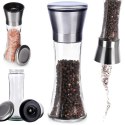 RĘCZNY MŁYNEK DO PIEPRZU I SOLI SZKLANY 259368