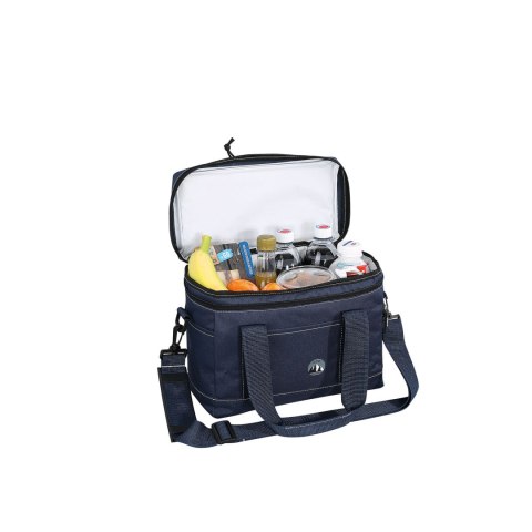 Torba termiczna piknikowa, 29x15x22 cm, 9,0 l, granatowa