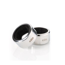 Kołnierze na butelkę, 2 szt., stal nierdzewna, śred. 4 x 2 cm