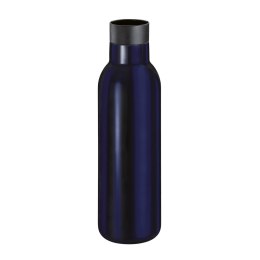 Butelka termiczna, stal nierdzewna, 0,45 l, śred. 7 x 23 cm, ciemnoniebieska