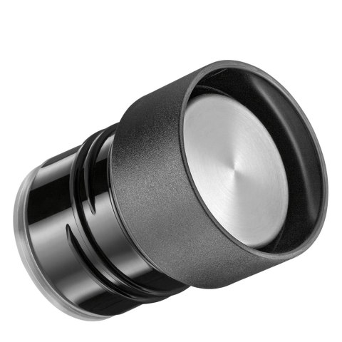 Butelka termiczna, stal nierdzewna, 0,65 l, śred. 8 x 24,5 cm, czarna