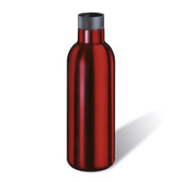Butelka termiczna, stal nierdzewna, 0,65 l, śred. 8 x 24,5 cm, czerwona
