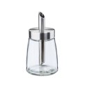 Dozownik do cukru, szkło/stal nierdzewna, śred. 6,5 x 12 cm, 0,145 l