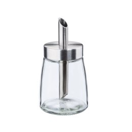 Dozownik do cukru, szkło/stal nierdzewna, śred. 6,5 x 12 cm, 0,145 l