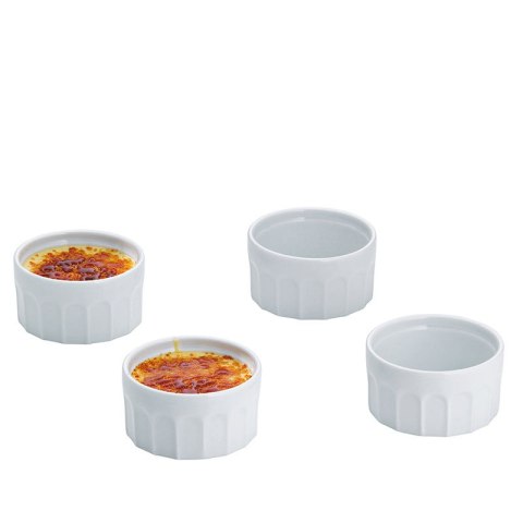 Porcelanowa miseczka do creme brulee, śred. 9 cm, wys. 5 cm