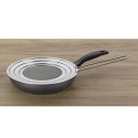 Stalowa pokrywa zapobiegająca pryskaniu, śred.30 cm, dł. z rączką 52 cm