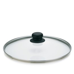 Szklana pokrywka, bakelit, śred. 28 cm