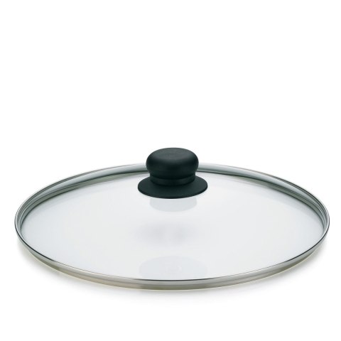 Szklana pokrywka, bakelit, śred. 28 cm