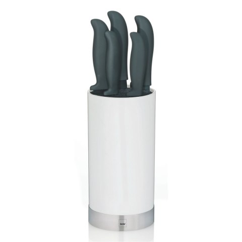 Zestaw 5 noży w białym bloku