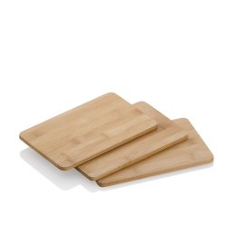 3 deski do krojenia, bambusowe, 22x14 cm