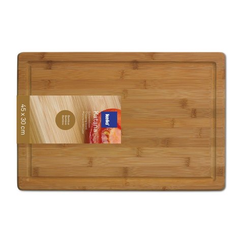 Deska do krojenia, bambus, 45,5x30,5 cm, ciemna