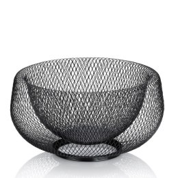 Kosz na owoce, śred. 28,5 x 14,5 cm, czarny
