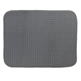 Mata do suszenia naczyń, poliester, 50 x 38 cm, szara