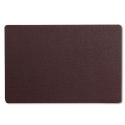 Podkładka ze skóry ekologicznej, 45x30 cm, brązowa