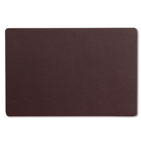 Podkładka ze skóry ekologicznej, 45x30 cm, brązowa