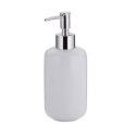 Ceramiczny dozownik do mydła w płynie, śred. 7,5 cm, wys. 18 cm, 400 ml, biały