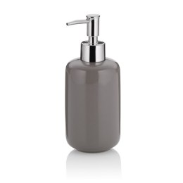 Ceramiczny dozownik do mydła w płynie, śred. 7,5 cm, wys. 18 cm, 400 ml, szary