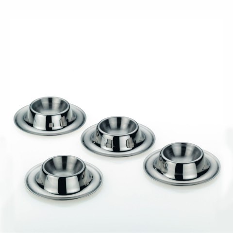 Kieliszki na jajka stalowe, 4 szt.