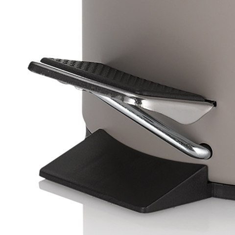 Łazienkowy kosz na śmieci, metal matowy, śred.17 cm, wys. 26 cm, 3,0 l, jasnobrązowy