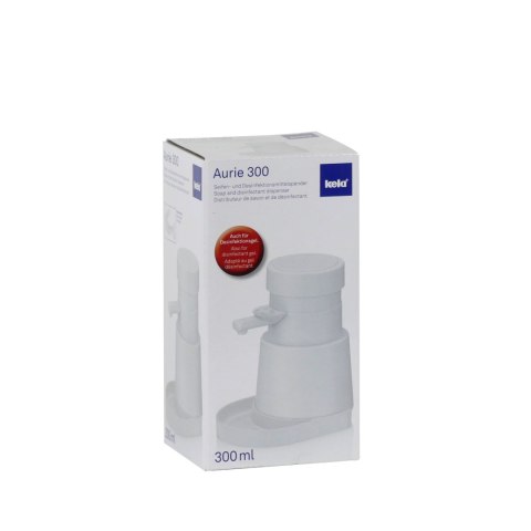 Dozownik do dezynfekcji, 0,3 l, śred. 8,5 x 14 cm, jasnoszary