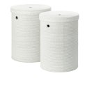 Kosz na pranie, 2 szt., biały