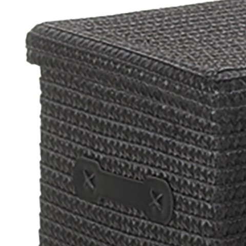 Zestaw koszy, 3 szt., czarny