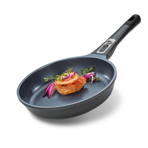 Aluminiowa patelnia z powłoką nieprzywierającą, odłączana rączka, śred. 24 cm