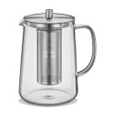 Dzbanek do herbaty z zaparzaczem, szkło borokrzemowe/stal nierdzewna, 1,2 l