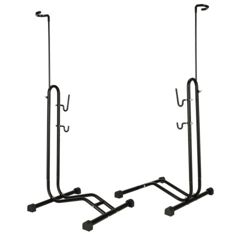 Stojak rowerowy RALLEX na rower serwisowy wolnostojący metalowy czarny Stojak rowerowy RALLEX na rower serwisowy wolnostojący metalowy czarny