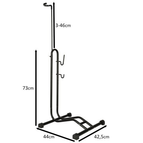 Stojak rowerowy RALLEX na rower serwisowy wolnostojący metalowy czarny Stojak rowerowy RALLEX na rower serwisowy wolnostojący metalowy czarny