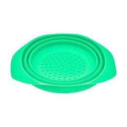 Cedzak składany, silikon, 19 x 22 x 3,5 cm, 2,0 l, zielony