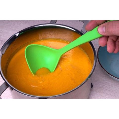 Chochla, silikon, 28 cm, zielona