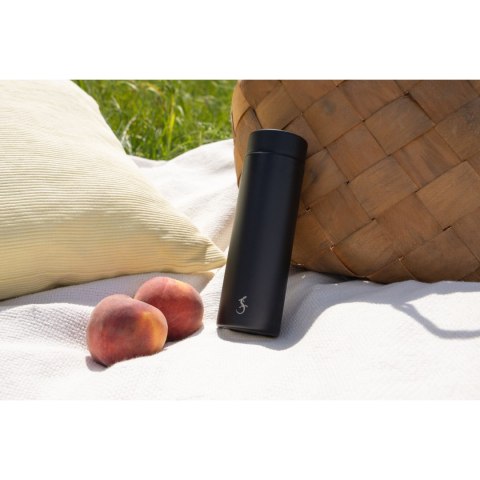 Butelka termiczna, stal nierdzewna, 0,3 l, czarna