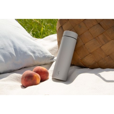 Butelka termiczna, stal nierdzewna, 0,3 l, szara