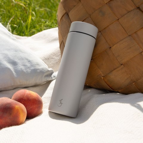 Butelka termiczna, stal nierdzewna, 0,3 l, szara