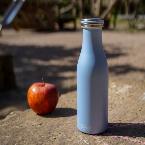 Butelka termiczna, stalowa, 0,5 l, błękitna perłowa