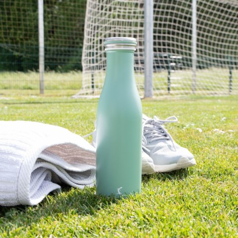 Butelka termiczna, stalowa, 0,5 l, zielona