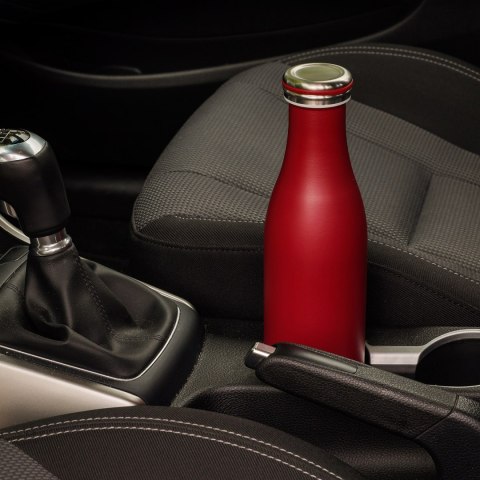 Butelka termiczna, stalowa, 0,75 l, burgund matowy