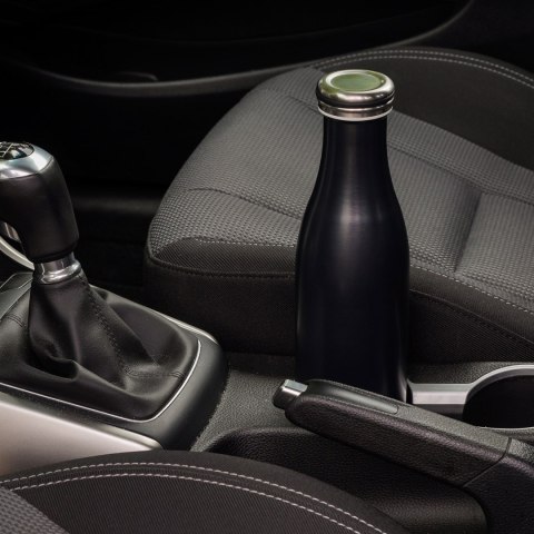 Butelka termiczna, stalowa, 0,75 l, czarna matowa